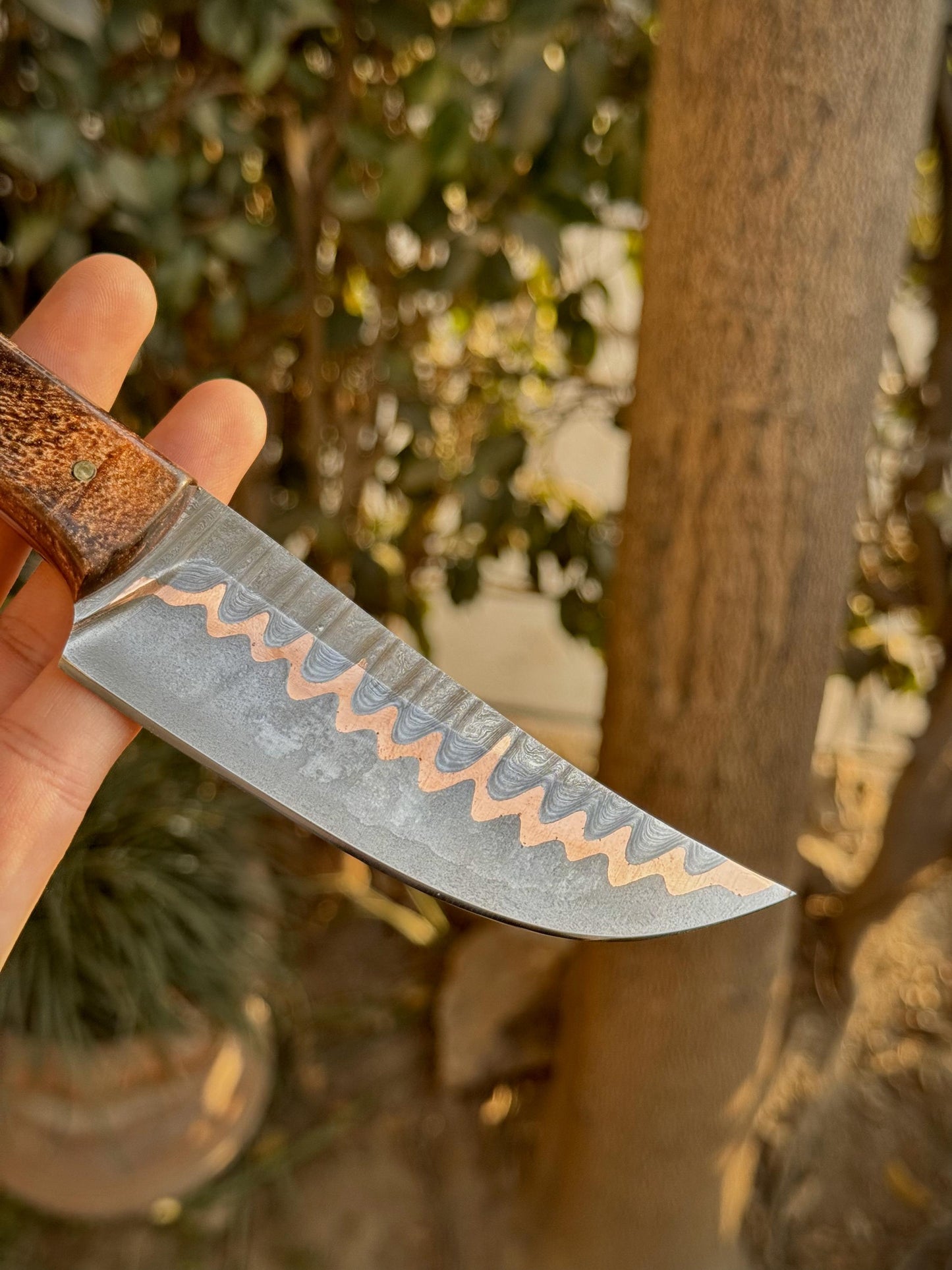CuMai Knife with Copper Resin Handle