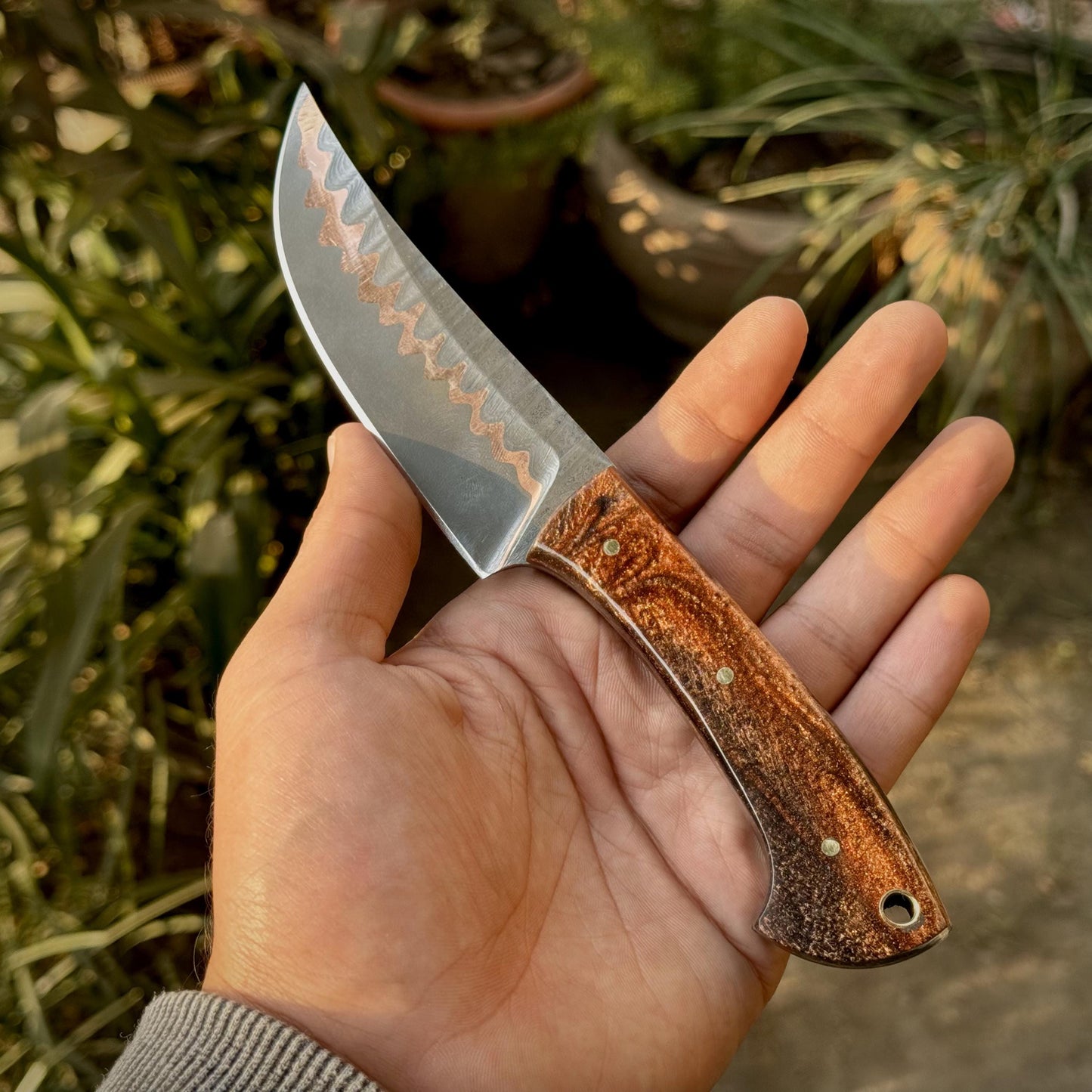 CuMai Knife with Copper Resin Handle