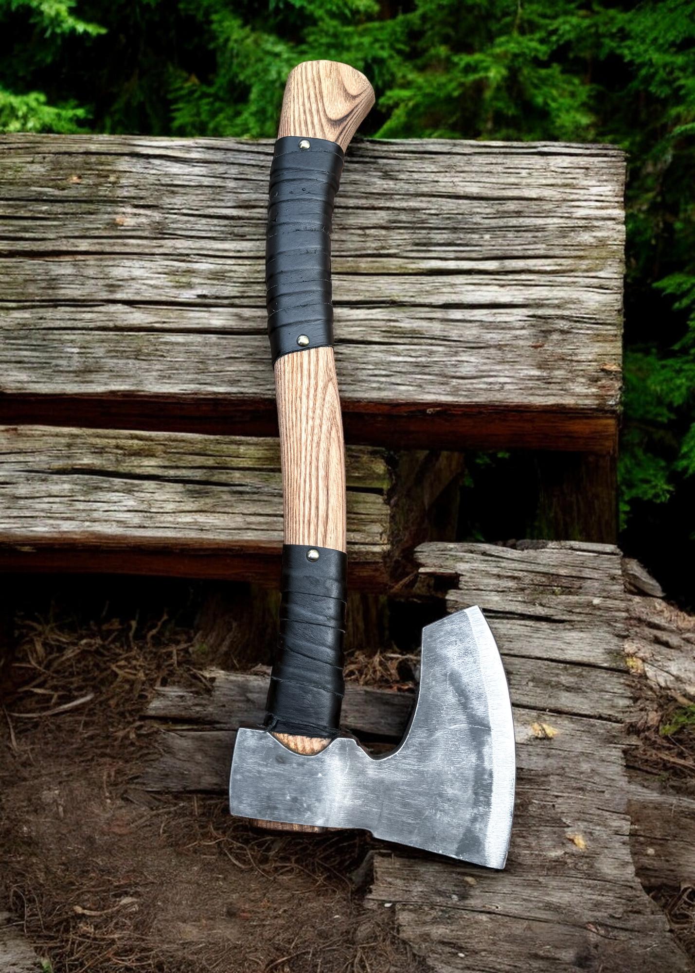 Hand Forged Hatchet With Sheath